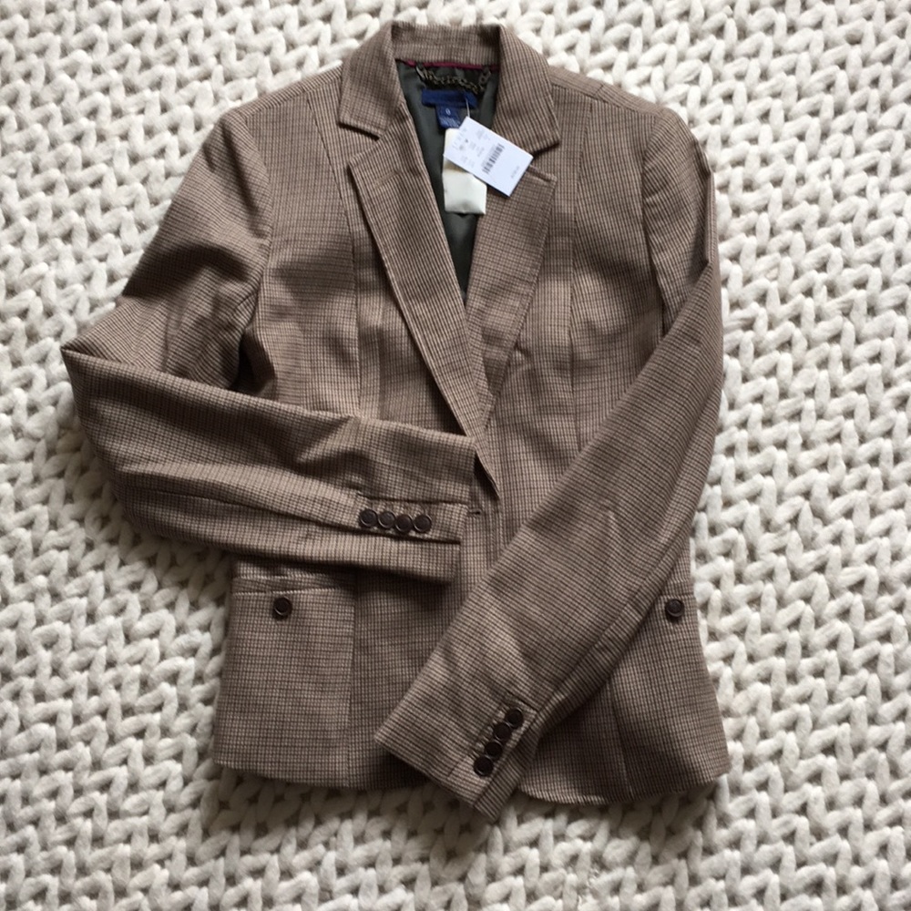 J. Crew Houndstooth Blazer